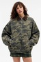 Camouflage Pattern Oversize Coat Jacket - 5