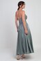 Women's Degaje Strapless Neckline Lined Organza Satin Midi Dress - 4