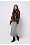 Slim Fit Women's Gray Skirt - 3
