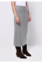 Slim Fit Women's Gray Skirt - 4