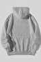 Basic Plain Sweatshirt - Gray Oversize Ribbon Hoodie - 2