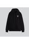 Unisex Black Prate King Print Oversize Hooded Sweatshirt - 2