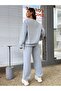 3 Thread Michigan 1898 Sweatshirt Sweatpants Jogger - Gray Printed Bottom Top Sweatpants Set Crew Neck - 2