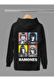 Ramones Printed Cotton Long Sleeve Ribbed 3-Ply Hooded Rock Sweatshirt