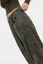 Ashe Vintage Camouflage Thread Detailed Baggy Jeans (Suitable for Heights of 170 cm and Above) - 3