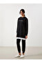 Lcw modest black elastic waist women's jogger sweatpants