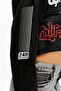 Women's Streetwear Leather Crop Jacket – Printed Biker Style Short Coat Black - 5