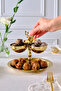 New Year's Loren Snack Bowl Treat Holder Gold 8X21 cm - 2