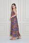 Women's Strapless Lined Chiffon Midi Summer Dress 700-3753374 - 2