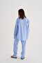 Light Blue Mixed Striped Pj Koton Pants - 4