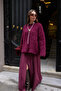 Burgundy Plush Crew Neck Sweater - 00022