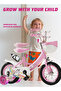 12 inch Kids Bike, with Flashing Training Wheels and Water Bottle, Adjustable Seat and Handlebars - 6
