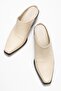Devina women's genuine leather western slippers beige - 7