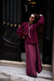 Burgundy Plush Crew Neck Sweater - 00022 - 2