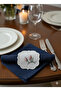 6-Piece Embroidered Presentation Napkin (15×15 cm) – Natural Fiber Needlework, Handmade Floral Pattern - 2