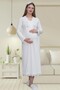 Women's Lace Detailed Maternity Nightgown Sababhlık Set