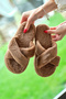 Women's Mink Cross Plush House Slippers - 4