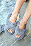 Women's Smoked Cross Plush House Slippers - 2