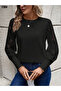 New Season Women's Long Sleeve Waffle Blouse Crew Neck Floral Pattern Sleeves