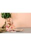 Women's Rope Strap Slit Long Fuchsia Nightgown - 5
