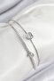 Zircon Stone Heart Model Silver Color Women's Bracelet