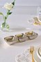 New Year's Day Loren 3-Piece Mini Snack Bowl Silver 24.5X8X3.5 cm - 3