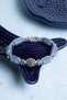 Certified Angelite and Hematite Natural Stone Macrame Zircon Apparatus Bracelet - 4