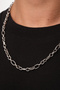 Steel Oval Paperclip Men's Chain Necklace 5mm Non-Tarnish - 4