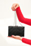 Women's Black Wavy Evening Dress Bag - 2