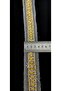CUSTOM GOLD CHAIN BEADED STRIP ON WHITE TULE - 4
