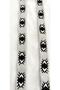 Eye Patterned Narrow Woven Strip - 2