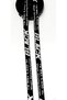 Black White Black Woven Strip with Black Lettering - 2