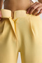 Women's Yellow Velcro Waist Comfortable Palazzo Trousers 3826 60261150 - 5