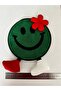 Green Smiley Face Applique - 3