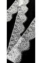 White Bearded Lace Edge 10 Cm (3 Mt)