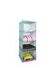 Closet Organizer Foldable Multipurpose 4 Compartment Striped Cloth Organizer (black) ( Lisinya ) - 3