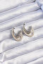 Brass Gold Silver Color Plain Plate Hoop Earrings -