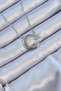 316L Steel Chain Silver Color Zircon Stone Motif Moon Star Necklace -