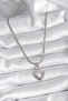 316L Steel Silver Color Italian Chain Zircon Stone Pole Star Processing Model Women's Necklace - - 2