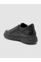 Genuine Leather Fur Black Men's Sports Shoes - 4