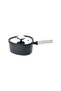 Apex Ceramic Black Casserole with Glass Lid 18 cm