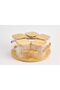 5-Piece Bamboo Rotating Stand Square Glass Spice Jar Set with Spice Spoon, Dowry and Kitchen Set 400 ml - 4