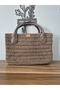 Brown Hand-Knitted Paper Rope Bag - 4