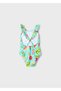Girl's Patterned Swimsuit 3719 - 2