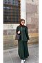 1351 Stone Skirt Suit Green