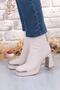 25K414-2 Thick Heeled Women's Boots with Zipper at the Back of the Toe - 2