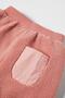 Girl's fleece-lined tracksuit set with zippered pockets - pink (2-piece) - 4