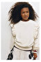 Girl's Ruffle Detailed Cream Sweatshirt - 3