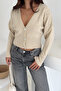 Women's Floral Embroidered Buttoned Premium Cardigan – Romantic & Elegant Style - 4