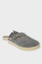 Belt Buckle Nubuck Women's House Slippers Gray - 2